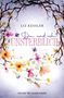 „Du und ich unsterblich“ von Liz Kessler. Florale Illustration mit Ästen und bunten Blumen., Buch