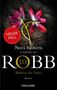 "NEUER FALL", Nora Roberts schreibt als J.D. Robb. Blumen des Todes. Roman. Zwei rote Blumen auf dunklem Hintergrund., Buch