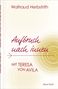 "Waltraud Herbstrith: Aufbruch nach innen. Mit Teresa von Avila." Titel in Rot auf hellem Hintergrund mit spiralförmigem Muster., Buch