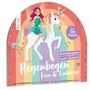 Carmen Eisendle: Stickerbuch: Anziehpuppen zum Stickern. Regenbogen-Feen und Einhörner, Buch, Buch