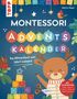 "Montessori Adventskalender: Das Mitmachbuch zum Sofort-Loslegen! Mit Countdown. Illustration: Ein Rentier mit bunten Ornamenten.", Buch