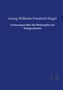 Georg Wilhelm Friedrich Hegel: Vorlesungen über die Philosophie der Weltgeschichte, Buch
