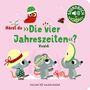 "Hörst du 'Die vier Jahreszeiten'? Vivaldi." Illustration mit drei Mäusen, einer Eule und einem Marienkäfer.
