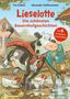 "Lieselotte: Die schönsten Bauernhofgeschichten" zeigt eine Kuh mit rotem Halstuch und Hühnern, ein Pferd mit Kochtopf., Buch