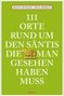 Text: "111 Orte rund um den Säntis die man gesehen haben muss." Namen: "Silvia Schaub, Nina Kobelt." Grüner Hintergrund.