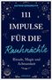 "111 Impulse für die Rauhnächte: Rituale, Magie und Achtsamkeit." Dunkler Hintergrund mit mystischen Symbolen., Buch