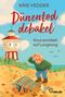 Buchtitel: "Dünentod Debakel". Untertitel: "Knut ermittelt auf Langeoog". Illustration: Alter Mann am Strand mit Leuchtturm., Buch