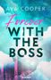 Texte: "AVA COOPER Forever WITH THE BOSS". Illustration: Bunte, abstrakte Wolken mit einem geometrischen Muster., Buch