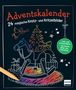 Sandra Frings: Adventskalender - 24 magische Kratz- und Kritzelbilder, Buch