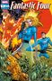 "Fantastic Four", "1", "Mär 26", Figuren in blauen Anzügen, eine aus Stein, eine flammend, im Hintergrund eine rote Sonne., Buch