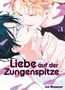 "Liebe auf der Zungenspitze", Band 3, An Momose. Eine Illustrationsszene mit zwei sich nahekommenden Personen., Buch
