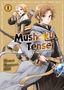 "Mushoku Tensei: Die Schatten des Magiers" mit zwei jungen Personen in Abenteurerkleidung, eine mit Pfeil und Bogen, die andere mit Zauberstab.