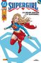 "Ein neuer Anfang für Supergirl!" Supergirl fliegt dynamisch mit blau-rotem Kostüm vor einem großen Hellblau-Logo.