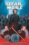 „STAR WARS: EPISODE IX DER AUFSTIEG SKYWALKERS“. Illustration von Kylo Ren mit Lichtschwert und Wachen im Hintergrund., Buch