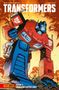 Texte: "TRANSFORMERS", "BAND 1", "ROBOTER UNTER UNS!". Illustration: Ein großer, farbenfroher Roboter in dynamischer Pose., Buch