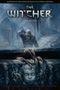"The Witcher: Der Hexer". Ein Krieger zieht sein Schwert in düsterem Burgambiente, darunter greifen Krallen aus der Dunkelheit., Buch