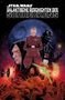 "Star Wars: Galaktische Geschichten des Schreckens". Drei Charaktere vor einem Todesstern, umgeben von Raumschiffen und Tentakeln., Buch
