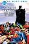 Text: "Justice League: Der Turm zu Babel". Batman steht über besiegt aussehenden Superhelden., Buch