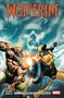 Text: "WOLVERINE", "ZDARSKY MARESCA ARMAGEDDON-WAFFEN". Zwei kämpfende Figuren in dynamischer Pose. Comic-Stil., Buch