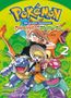„Pokémon: Die großen Abenteuer - Feuerrot und Blattgrün 2“, Figuren und Pokémon in dynamischen Posen auf grünem Hintergrund., Buch