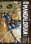 "The Mandalorian", "Staffel 2", ein gepanzerter Krieger mit Kind im Hintergrund, Illustration im Comics-Stil., Buch