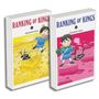 Text: "RANKING OF KINGS 1, 2, SOUSUKE TOKA". Illustration von zwei Bänden. Ein Junge und Schattenkreatur in unterschiedlichen Szenen., Buch
