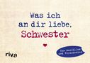 Alexandra Reinwarth: Was ich an dir liebe, Schwester - Miniversion, Buch