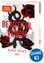 "BEAUTIFUL VENOM", Rina Kent, Dark Romance ab 18, schwarze Schlange, rote Blumen, Rasiermesser, florale Muster.