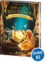 "Der letzte Feuerfalke und das magische Ei" von Katrina Charman. Illustration von Fantasy-Vögeln und einem leuchtenden Ei., Buch