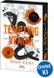 "Tempting Venom", dunkle Schlange um einen Dolch, orange Blume und Label "Ab 18 Jahre"., Buch