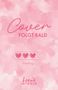 Text: "Cover folgt bald", "loading...", "Loewe Intense". Rosa Hintergrund mit Herzen und Aquarellmuster., Buch