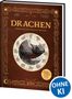 "Drachen: Geheimnisvolle Wächter der Welt" steht in großen Buchstaben auf einem dekorativen Buchcover mit Drachenillustration., Buch