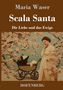 "Maria Waser, Scala Santa, Die Liebe und das Ewige, HOFENBERG." Illustration zeigt Frau mit Blumen und Kinderwagen., Buch
