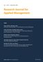 Stephan Bingemer: Research Journal for Applied Management - Jg. 1, Heft 1, Buch
