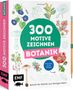 Lise Herzog: 300 Motive zeichnen - Botanik, Buch