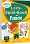 „Formen, Mengen & Laute“, „Lern-Spiel-Spaß mit Pumuckl“, „Vorschule“, „5+ Jahre“. Ein fröhlicher Kobold mit roten Haaren., Buch