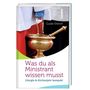 "Was du als Ministrant wissen musst. Liturgie & Kirchenjahr kompakt." Buchcover mit liturgischem Gefäß in einer Hand., Buch