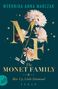 Titel: The Monet Family 6 - Rise Up, Little Diamond. Große goldene Buchstaben, Blumen und eine Libelle dekorativ platziert.