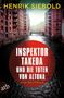 Text: "Inspektor Takeda und die Toten von Altona". Ansicht von Backsteingebäuden entlang eines Kanals unter grauem Himmel., Buch