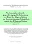 : Verfassungsbeschwerde gegen Zwangsgeldvollstreckung vor Ende des Klageweges - zur Durchsetzung der Schulpflicht gegen den Willen des Kindes vom 04. November 2017 1 BvR 2491/17, Buch