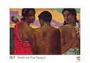: Werke von Paul Gauguin 2021 - White Edition - Timokrates Kalender, Wandkalender, Bildkalender - DIN A3 (42 x 30 cm), KAL