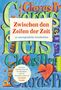 "Zwischen den Zeilen der Zeit, 10 unvergessliche Geschichten." Bunt illustrierter Hintergrund mit Herzen und Stift., Buch