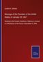 Lyndon B. Johnson: Message of the President of the United States, of January 29, 1867, Buch