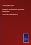 Christian August Brandis: Handbuch der Griechisch Römischen Philosophie, Buch