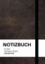 "NOTIZBUCH A4 liniert 100 Seiten | 90 g/m² LIWI EDITION" auf dunkler, lederartiger Oberfläche., Buch