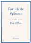 "Baruch de Spinoza, Die Ethik, LIWI VERLAG" in eleganter blauer Schrift, eingerahmt von einem dünnen blauen Rand., Buch
