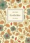 John Keats, Gedichte, LIWI VERLAG. Blumenmuster mit großen Blüten, Blättern und Beeren in Pastellfarben., Buch