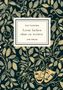 „Kurt Tucholsky, Lerne lachen ohne zu weinen, LIWI VERLAG.“ Goldene Blätter und zwei Theatermasken vor dunklem Hintergrund., Buch