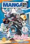 Titel: "MANGA ISSH 6", Juni 2026. Elemente: Skateboarder, Taube, farbenfrohe Mangafiguren, Stadthintergrund., Buch