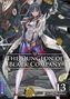 „The Dungeon of Black Company“, Youhei Yasumura, Band 13. Eine Frau mit Schwert und Doppelmesser, umgeben von Münzen., Buch